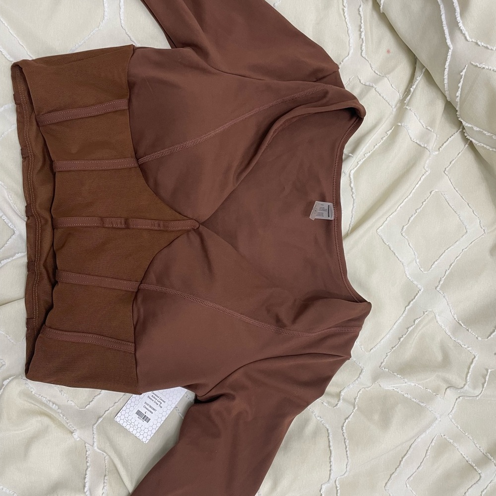 Long sleeved Fashion nova workout crop top